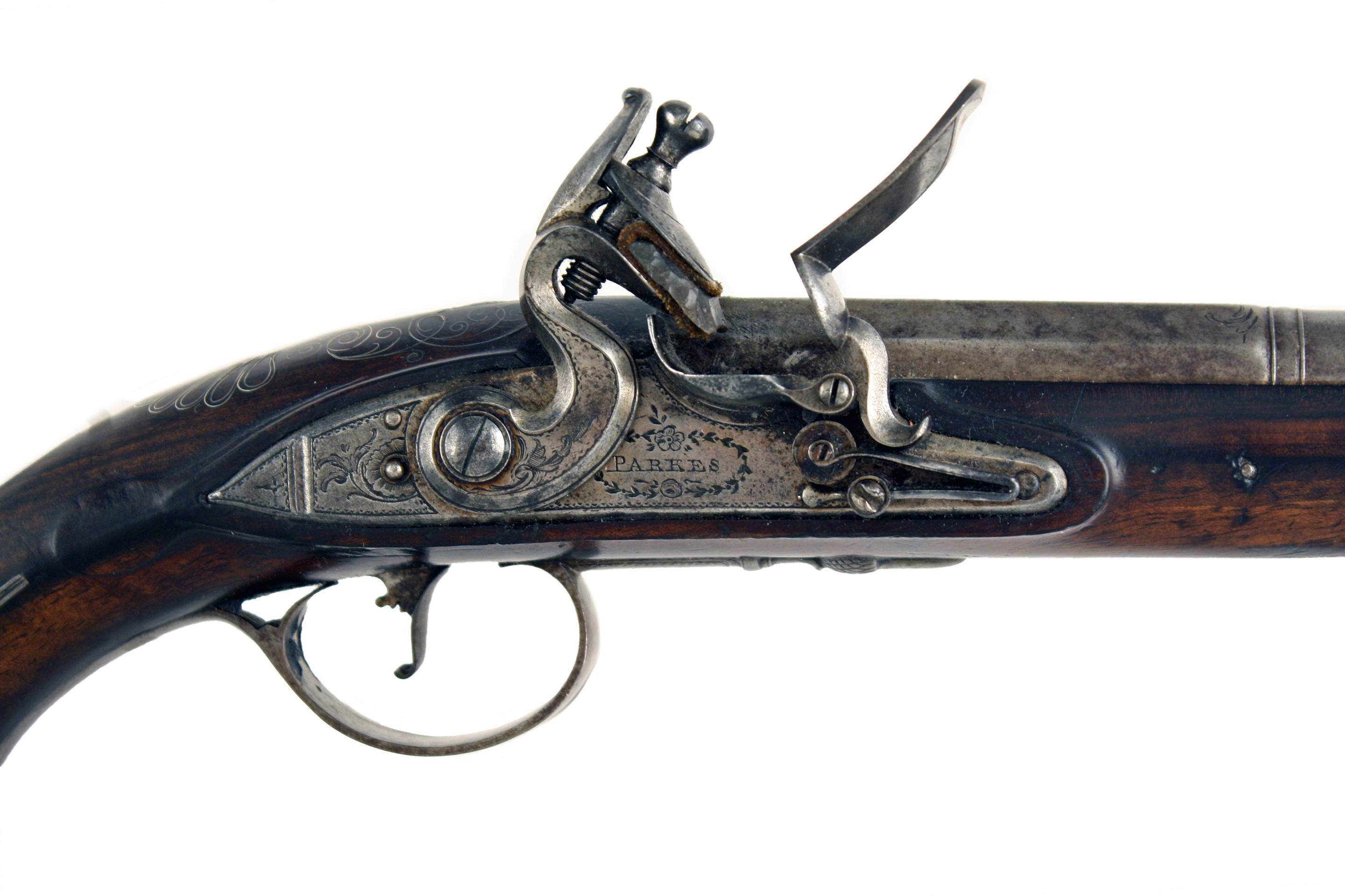 A Flintlock Holster Pistol by Parkes - Image 4