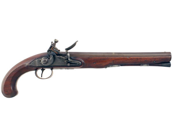 An Early Flintlock Duelling Pistol by Perry