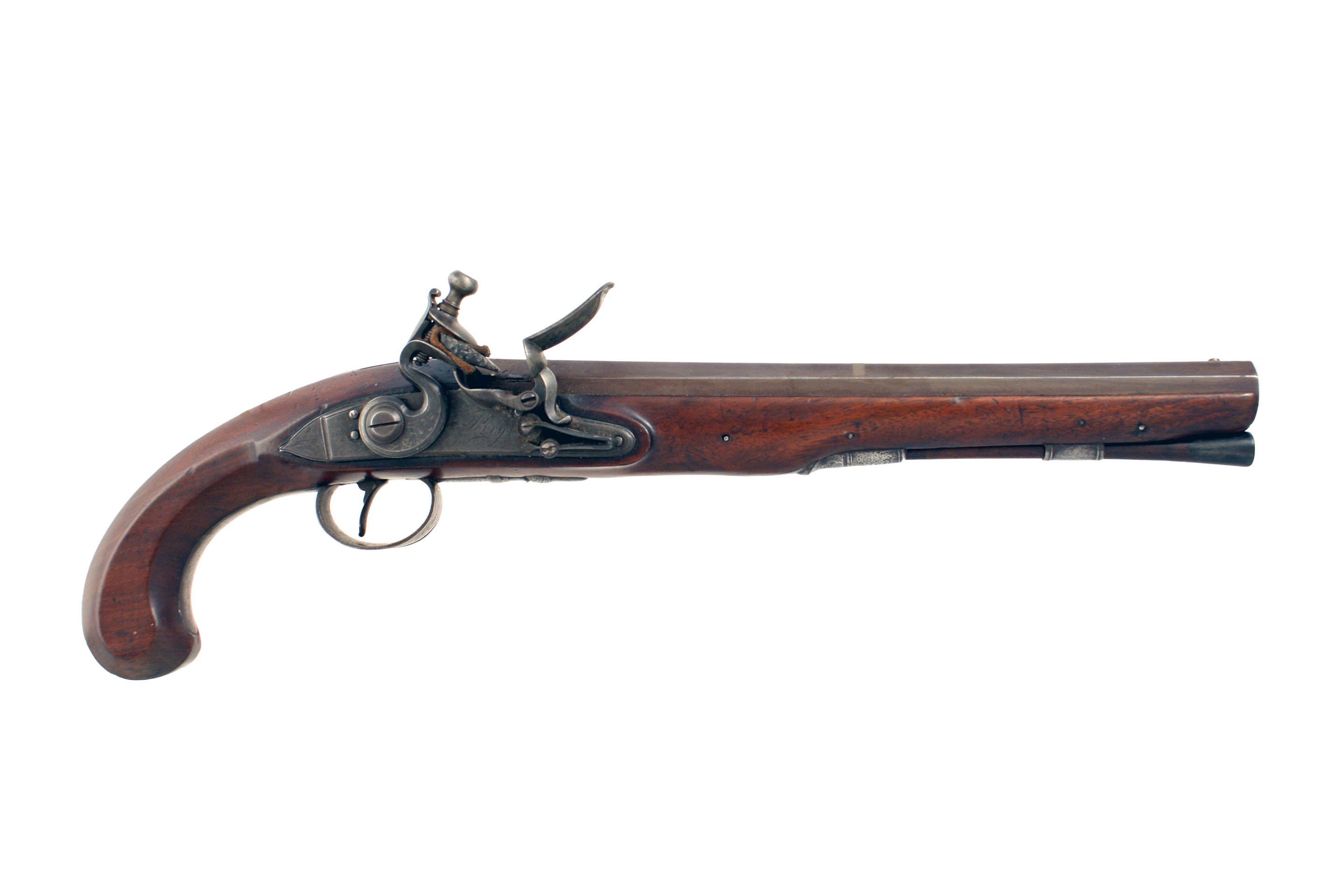 An Early Flintlock Duelling Pistol by Perry