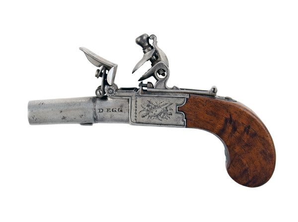 A Pair of Flintlock Pocket Pistols by D.Egg, London. - Image 3