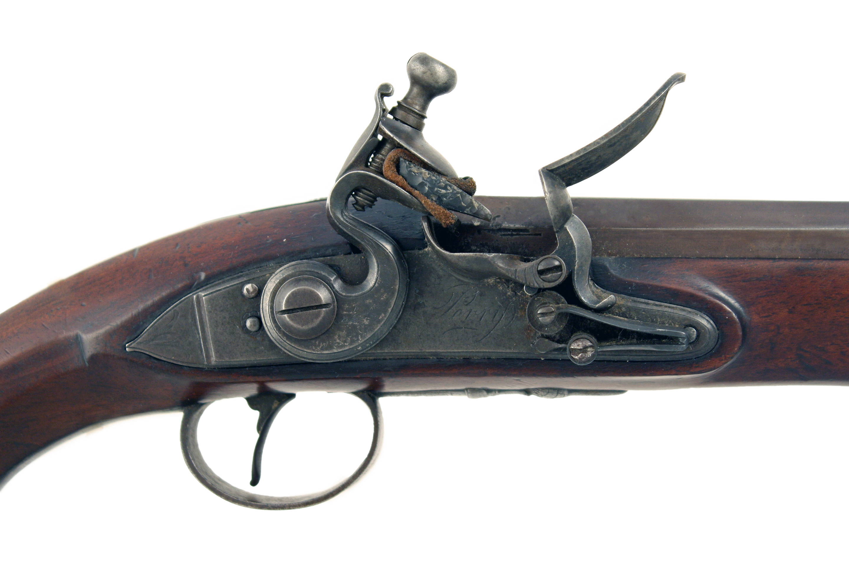 An Early Flintlock Duelling Pistol by Perry - Image 2