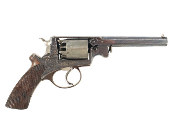 A Cased 54-Bore Deane Adams & Son 5-Shot Percussion Revolver, Serial No. 19329R. - Image 6