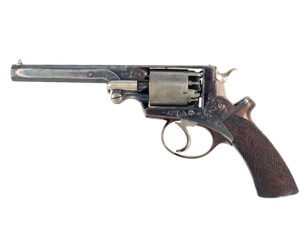A Cased 54-Bore Deane Adams & Son 5-Shot Percussion Revolver, Serial No. 19329R. - Image 3