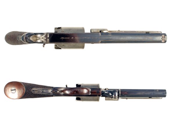 A Cased 54-Bore Deane Adams & Son 5-Shot Percussion Revolver, Serial No. 19329R. - Image 4