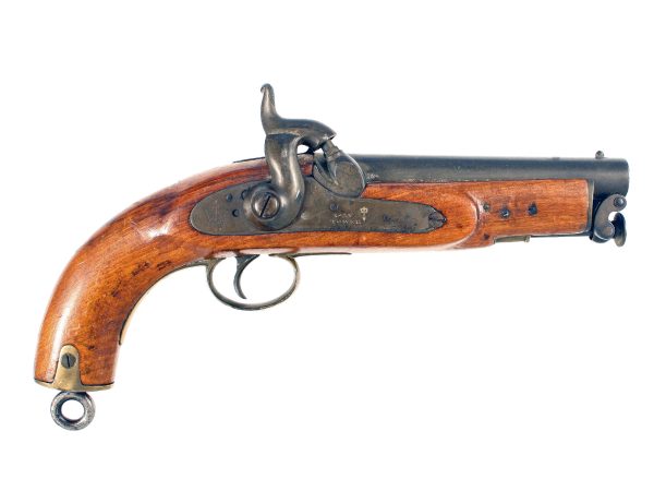 A Very Good Percussion Sea Service Pistol, Dated 1855.