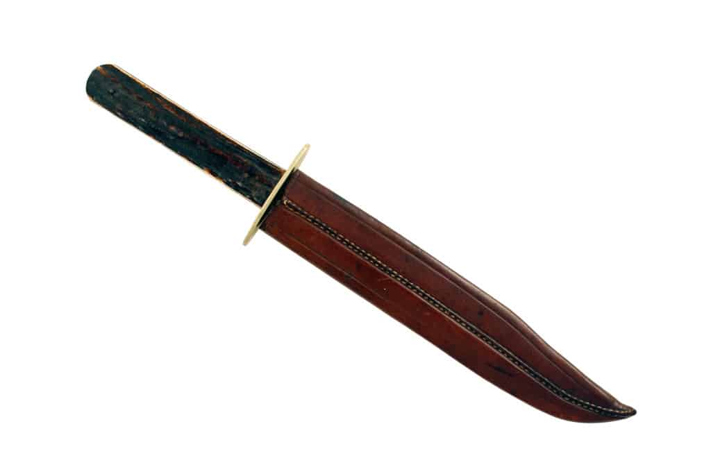 A Clip point Bowie Knife by Jospeh Allen & Sons.
