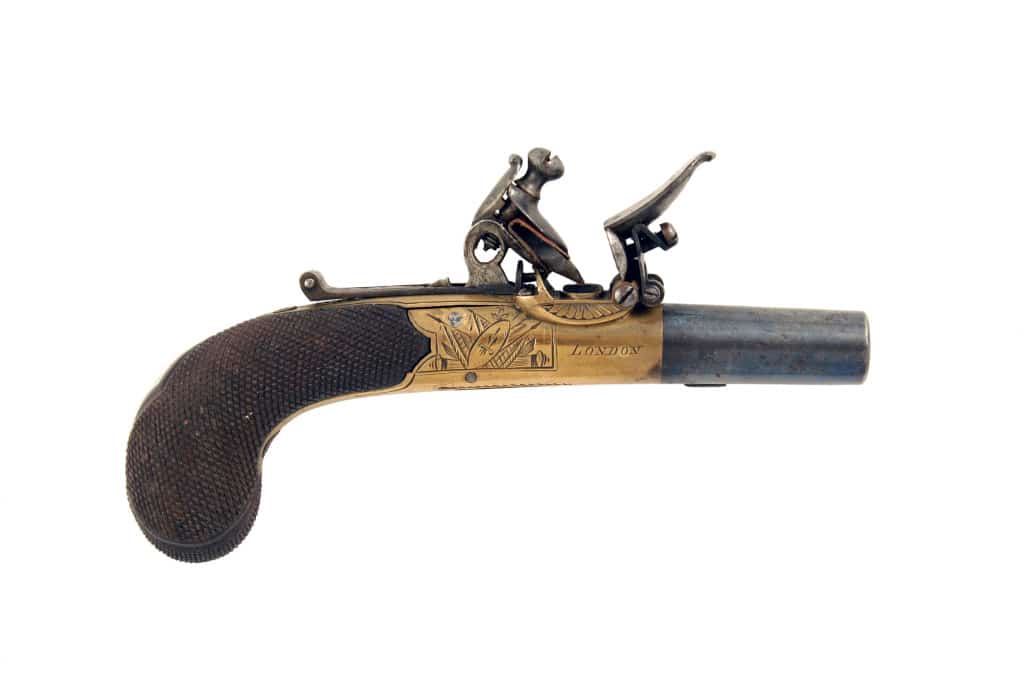 A Good Flintlock Pocket Pistol by T. Richards of London.