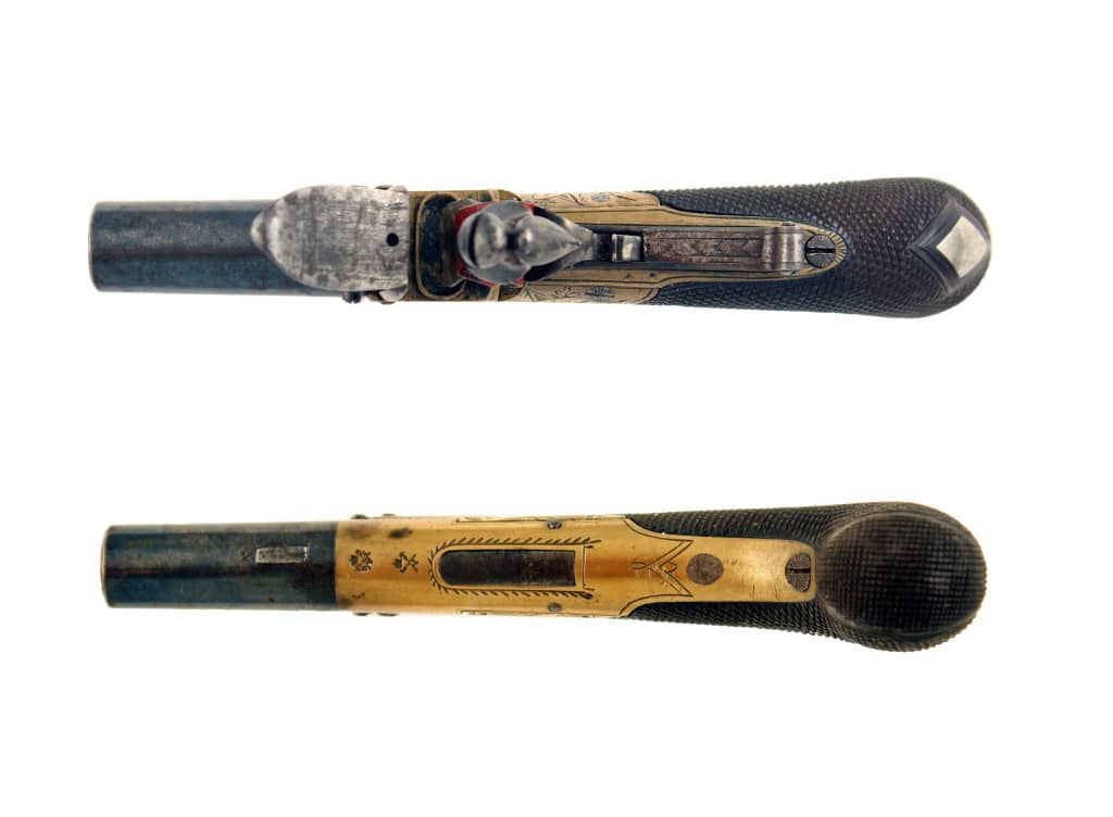 A Good Flintlock Pocket Pistol by T. Richards of London. - Image 3