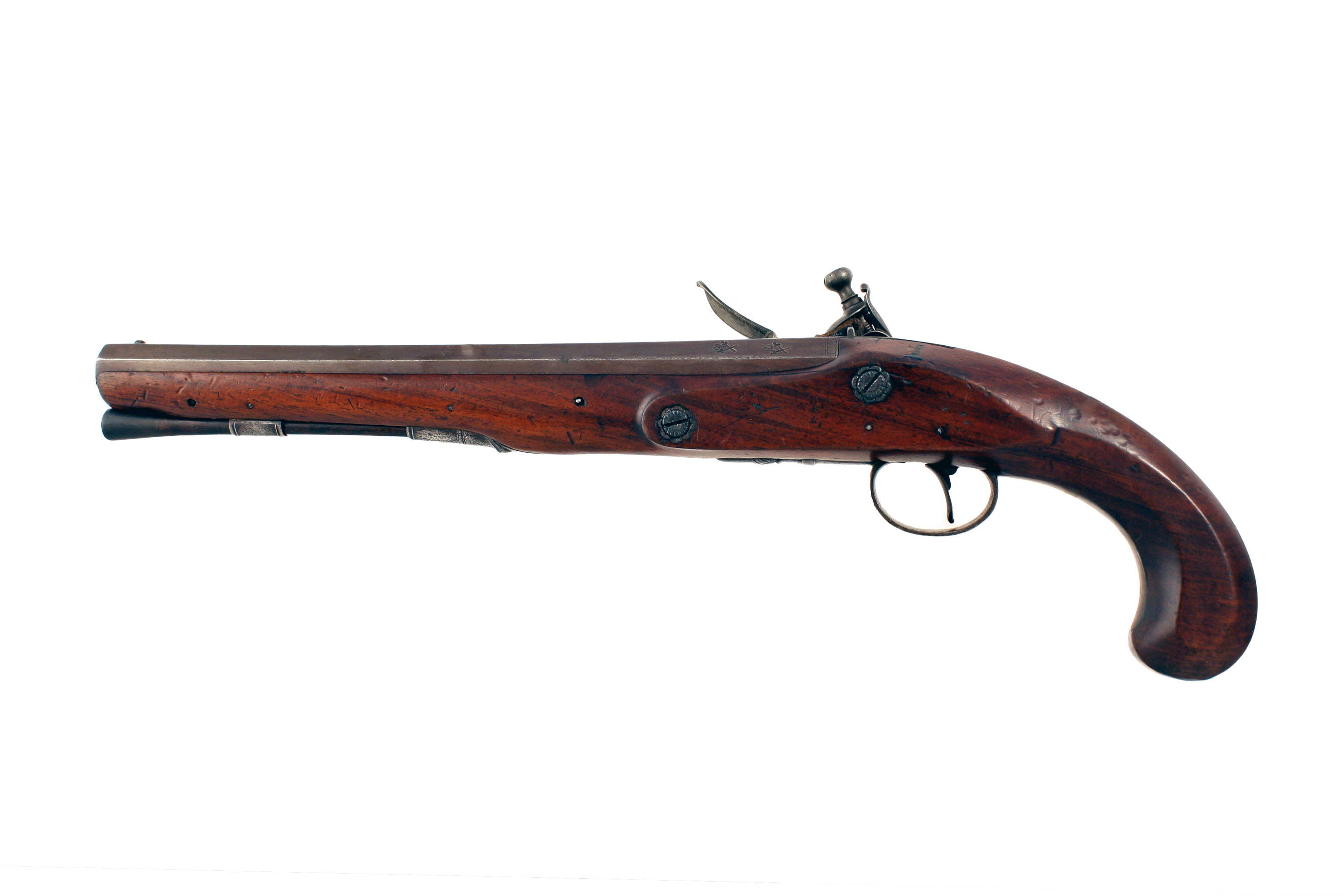 An Early Flintlock Duelling Pistol by Perry - Image 4