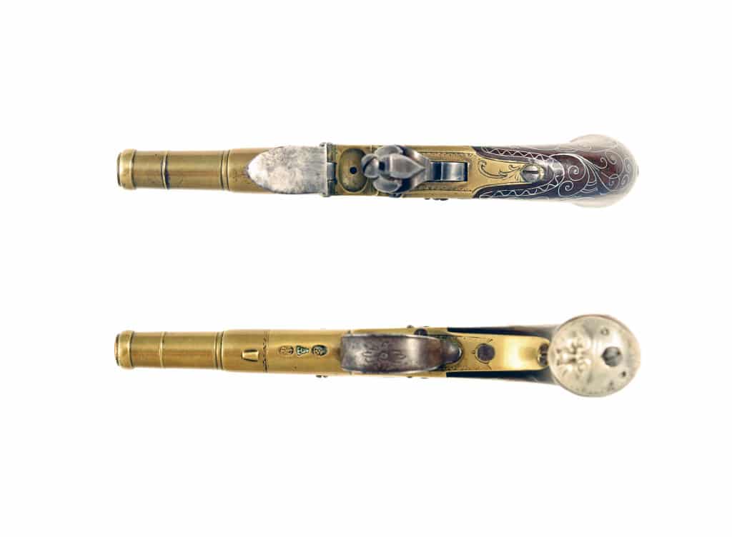 A Silver Inlaid Pocket Pistol by Jones of London. - Image 4