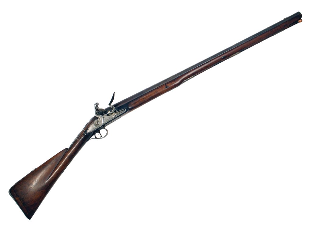 A 10-Bore Flintlock Sporting Gun by S. Bowdler, Circa 1740.