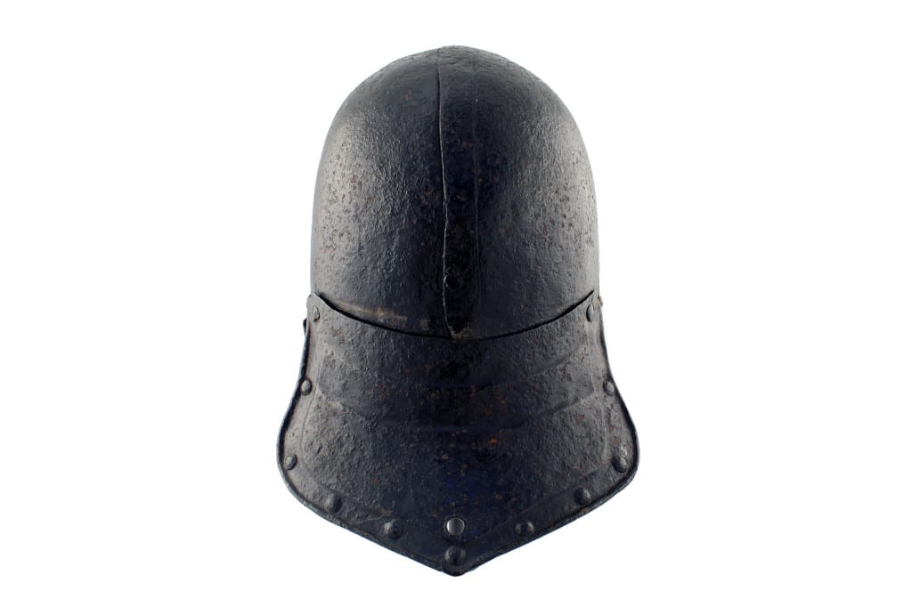 A Three Bar Siege Weight Helmet, English, 17th Century. - Image 4