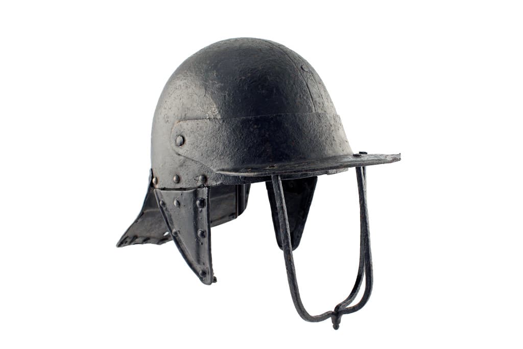A Three Bar Siege Weight Helmet, English, 17th Century.