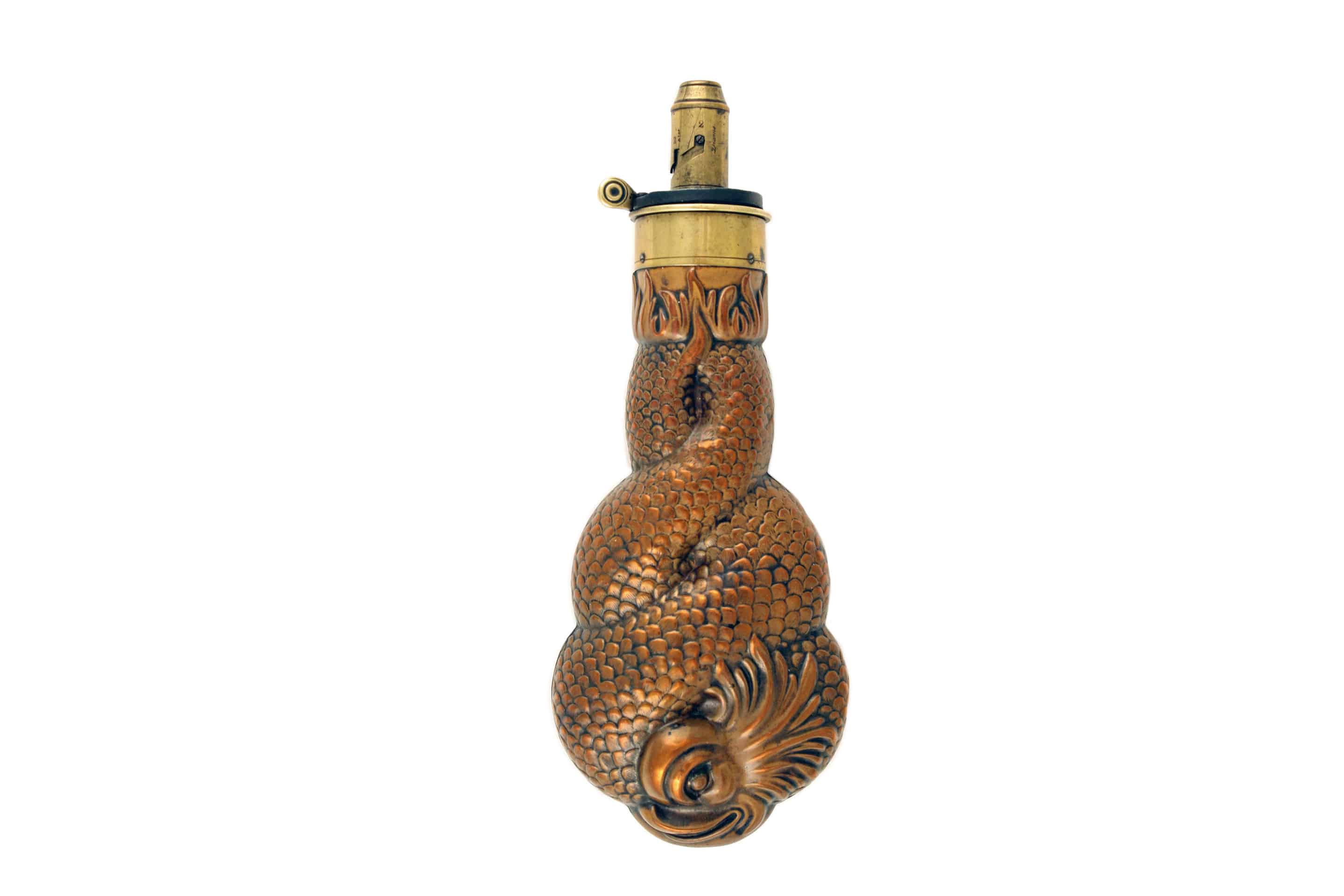 An Incredibly Scarce Entwined Dolphins Flask.