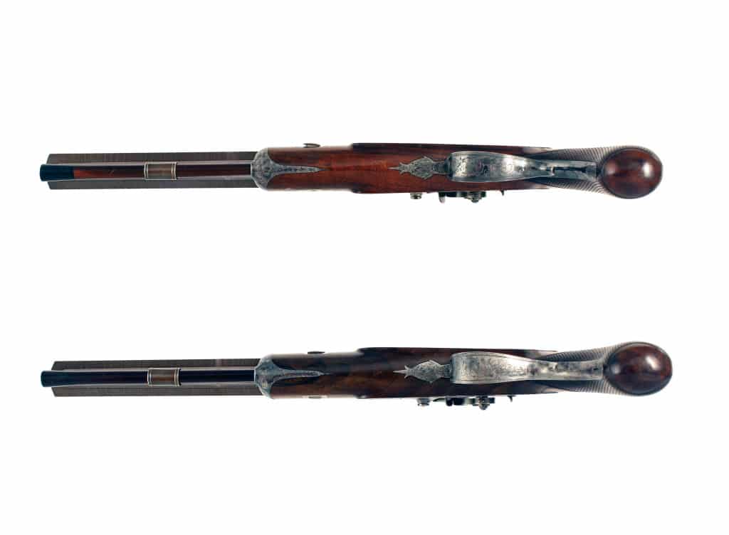 A Good Pair of Patch lock Pistols by Samuel Nock, London. - Image 9