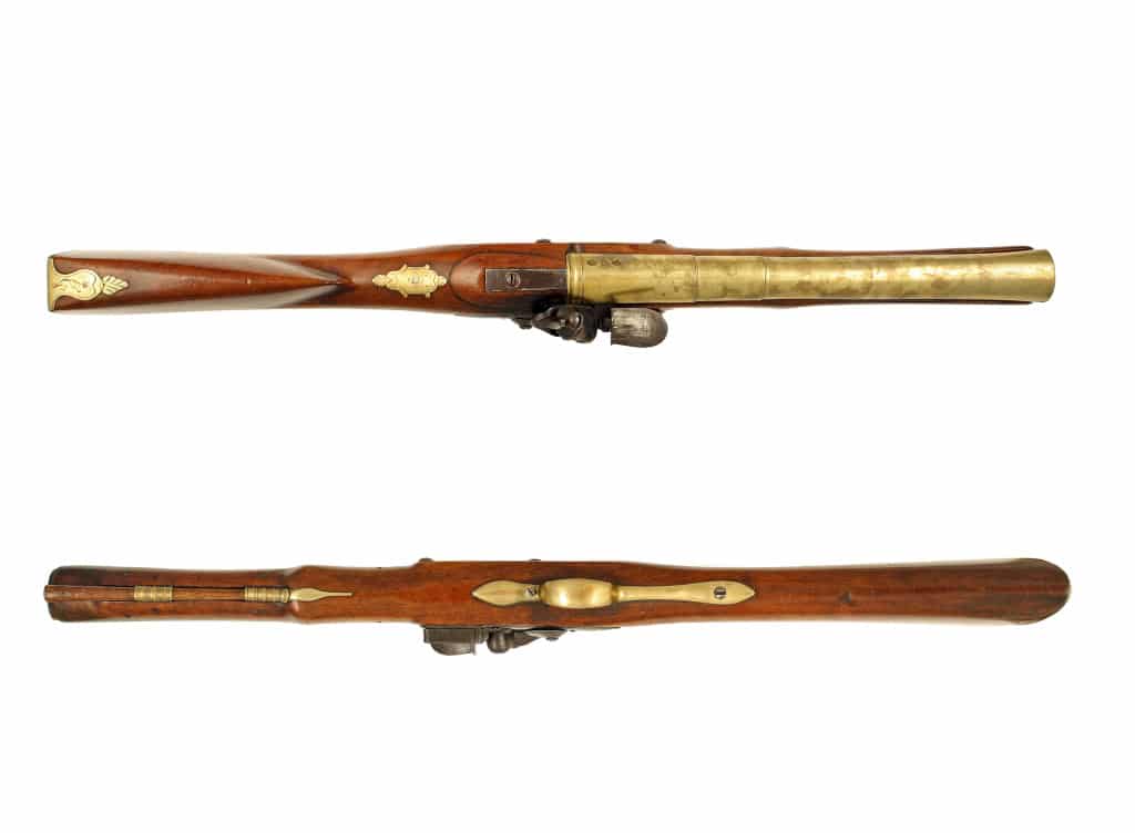 An Early Flintlock Blunderbuss by W. Brazier, London. - Image 3