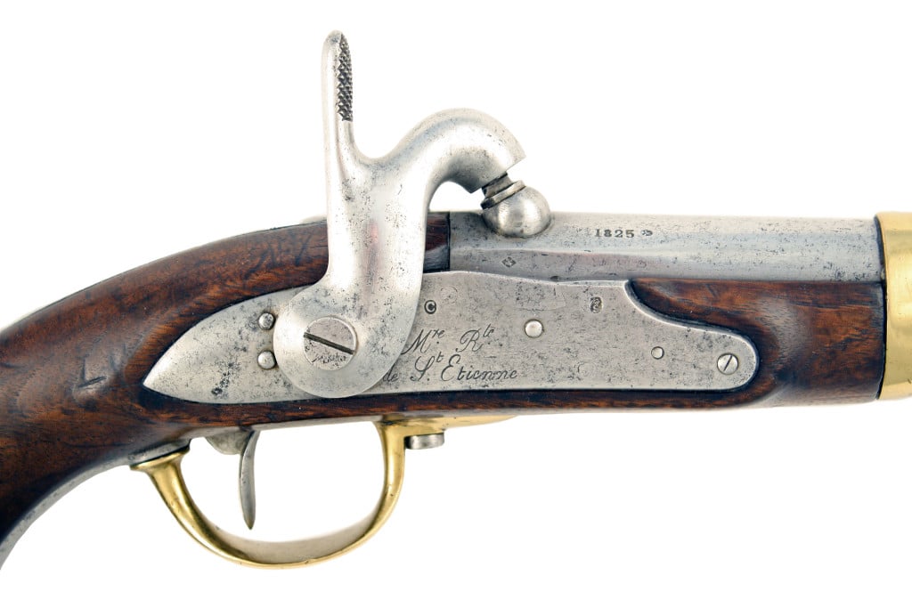 A French 1822 Model Percussion Pistol. No. 1446. - Image 2