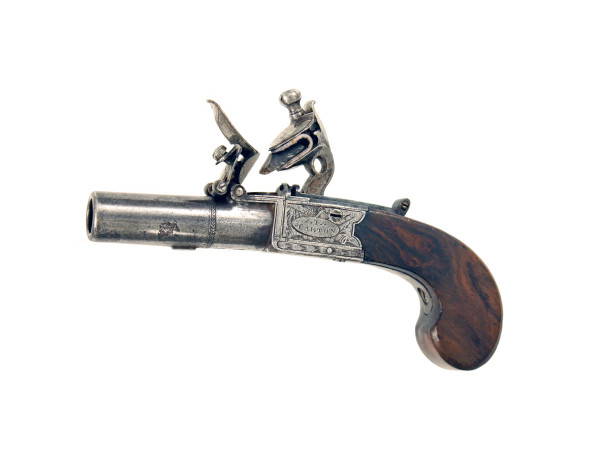 A Scarce Flintlock Pocket Pistol by Barton of London.