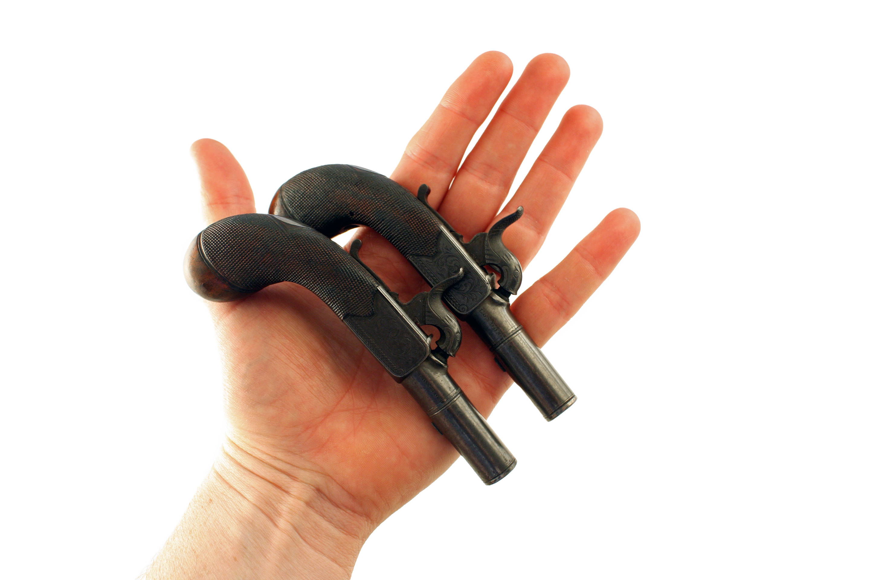 A Crisp Pair of Percussion Pocket Pistols by Nock - Image 7