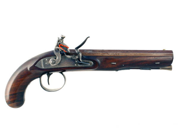 A Good Flintlock Officers Pistol by H. Nock.