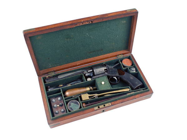 A Rare Cased 48 Bore Webley Longspur.