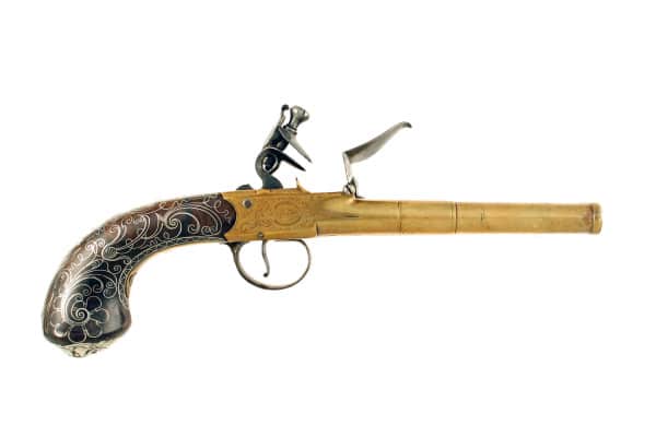 A D.B. Box Lock Pistol by Barbar of London - Image 3