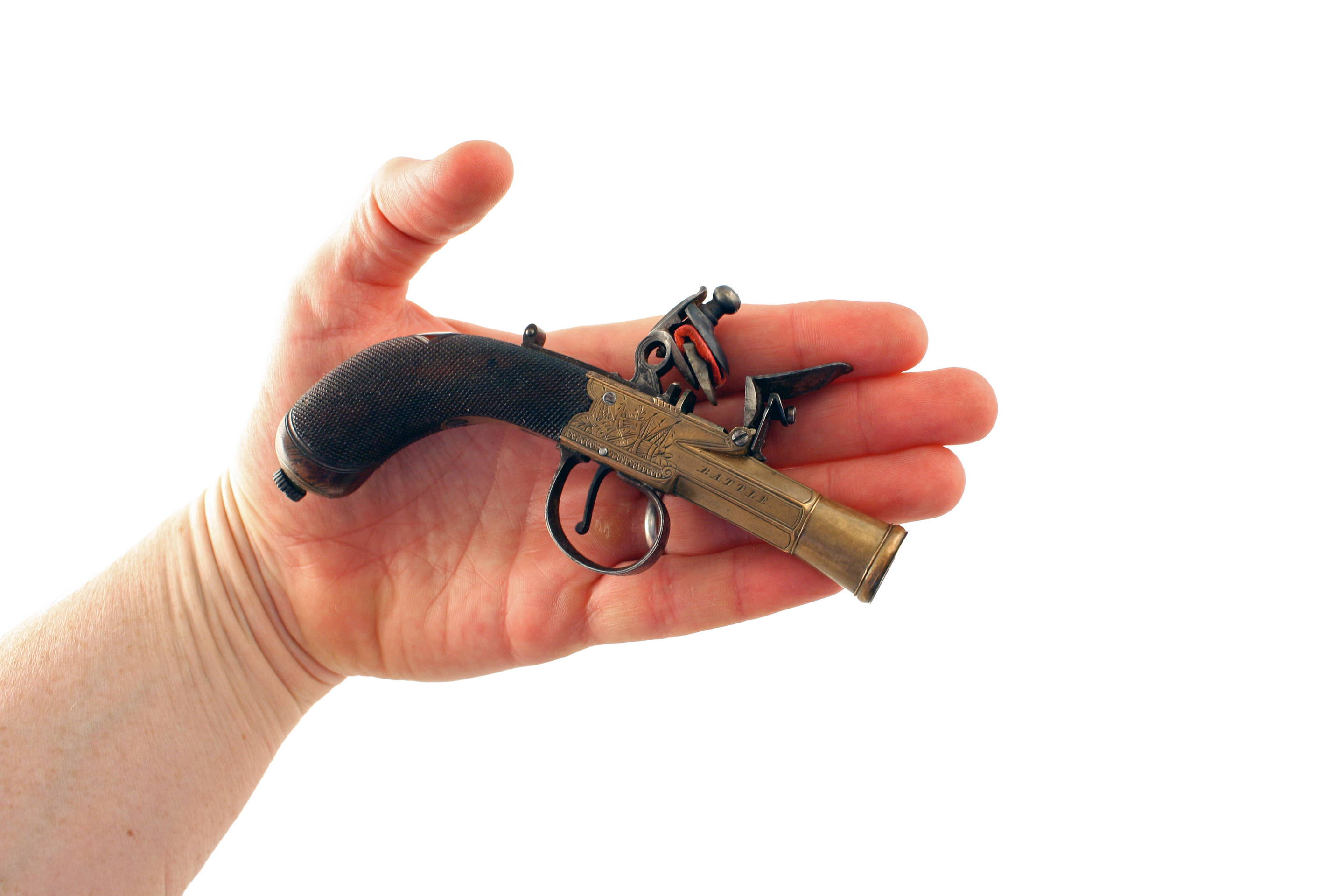 A Superb Little Flintlock Blunderbuss Pistol. - Image 3