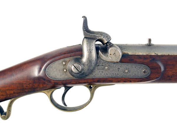 A Good British Military Percussion Carbine, Dated 1844.