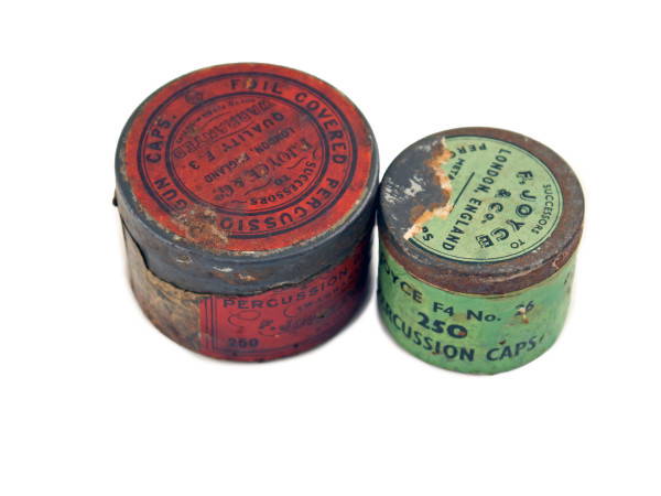 Two Empty Percussion Cap Tins