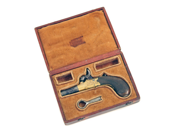A Beautiful Little Cased Percussion Pistol