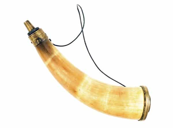 A Large Military Horn Flask.