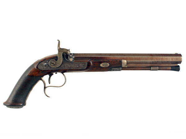 A Percussion Target Pistol by Wm Powell.