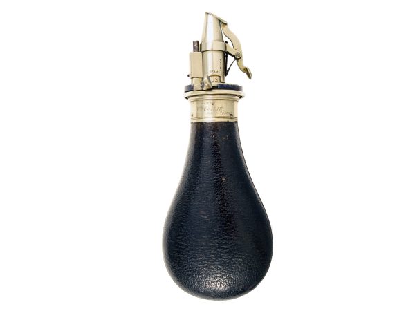 A Superb Leather Covered Rifle Flask.