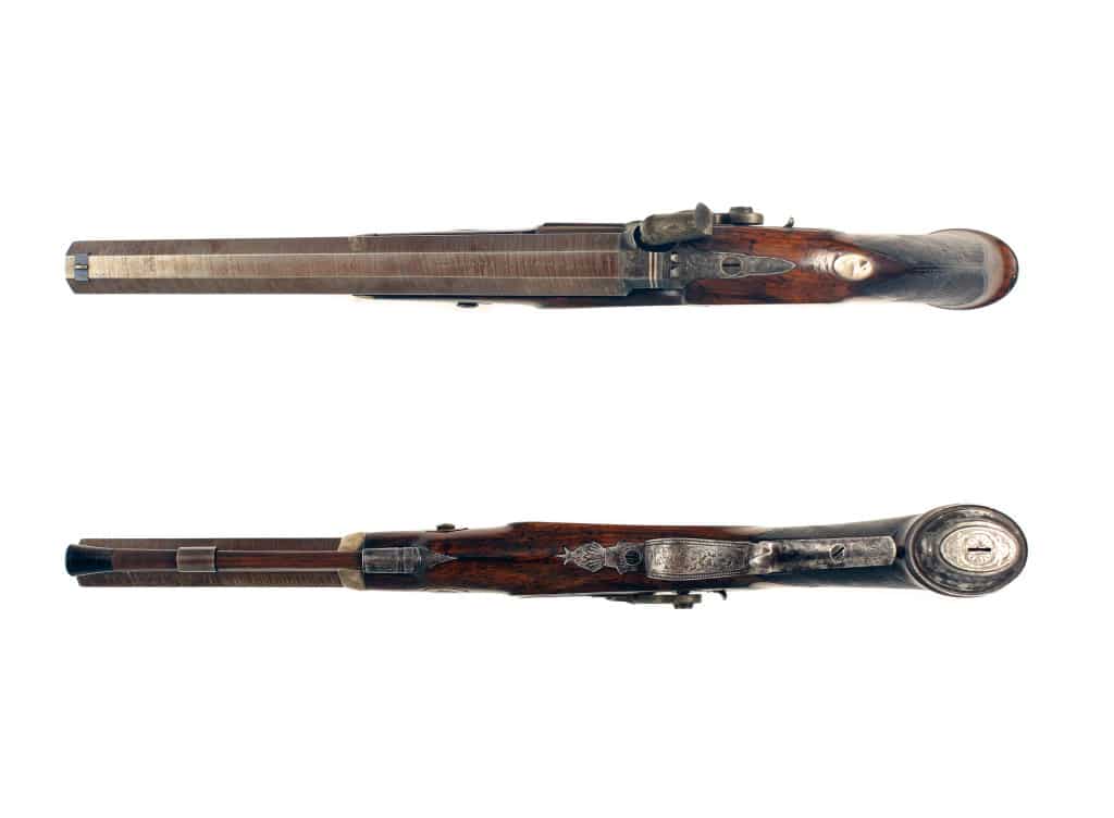 A Percussion Target Pistol by Wm Powell. - Image 3