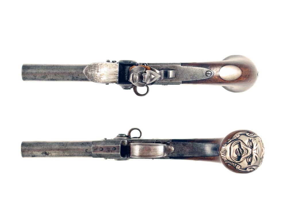 A Flintlock Tap-Action Pistol by Meredith of Chester - Image 3