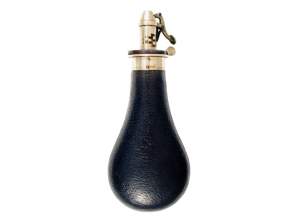 A Leather Covered Rifle Flask.
