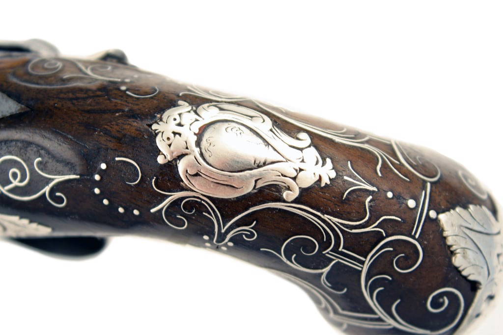 A Pair of Queen Anne Pistols by Delaney. - Image 7