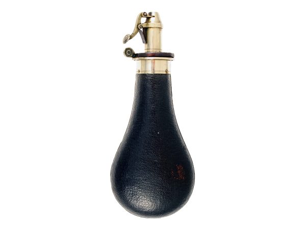 A Leather Covered Rifle Flask. - Image 2