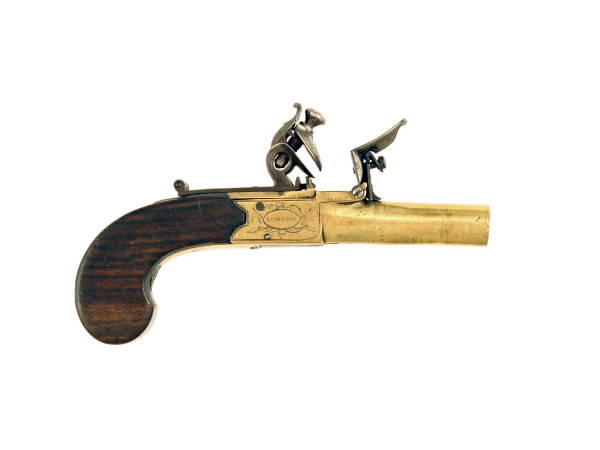 A Small Flintlock Pocket Pistol by Tindal & Dutton of London.