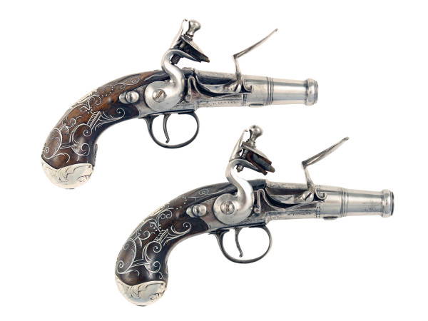A Pair of Queen Anne Pistols by Delaney.
