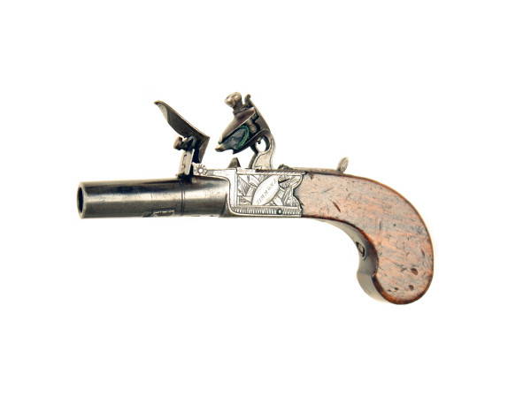 A Small Flintlock Pocket Pistol by Simmons of London.