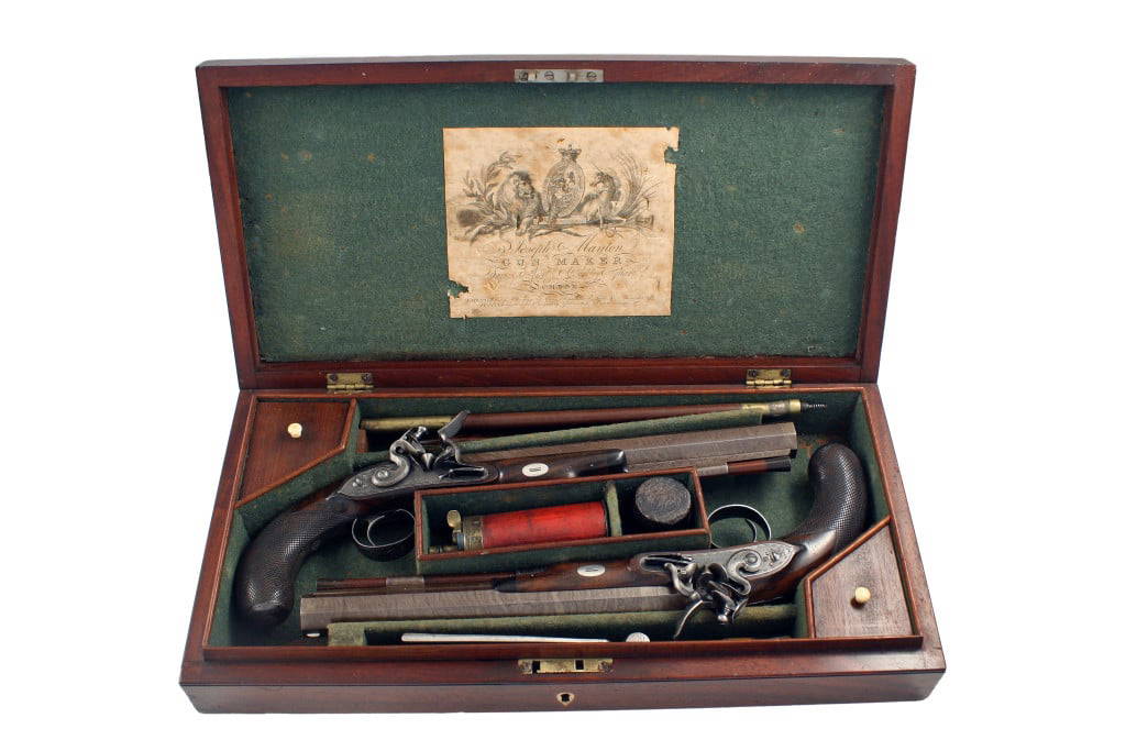 A Fine Cased Pair of Flintlock Duelling Pistols by Joseph Manton. - Image 12