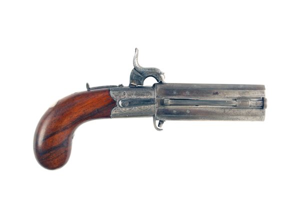 A Percussion Turn Over Pistol, Circa 1840.