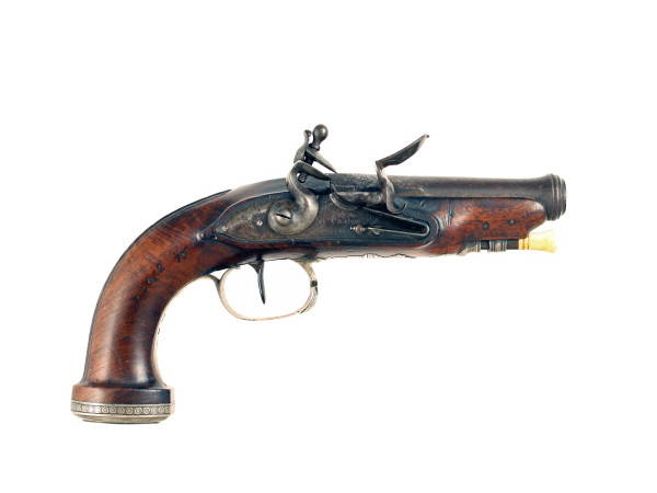 A Pretty Silver Mounted Pocket Pistol by Ant. Chadon, St. Etienne.