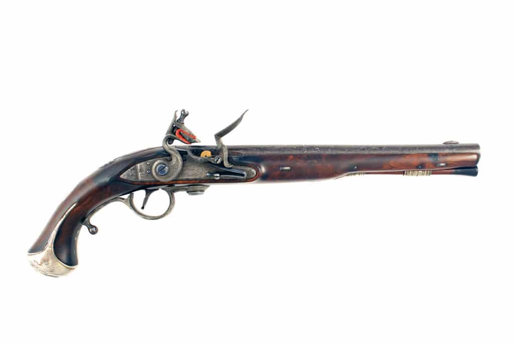 A Scarce Ferguson Breech Loading Flintlock Pistol by Jover. - Image 2