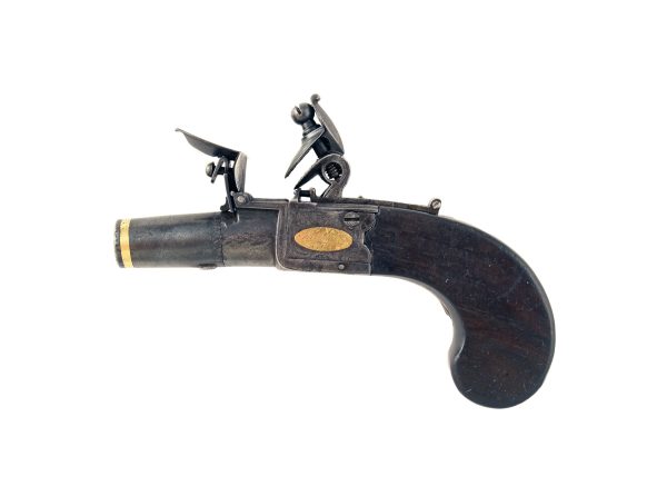 A Small Flintlock Pocket Pistol by Ketalnd & Co. London. - Image 3