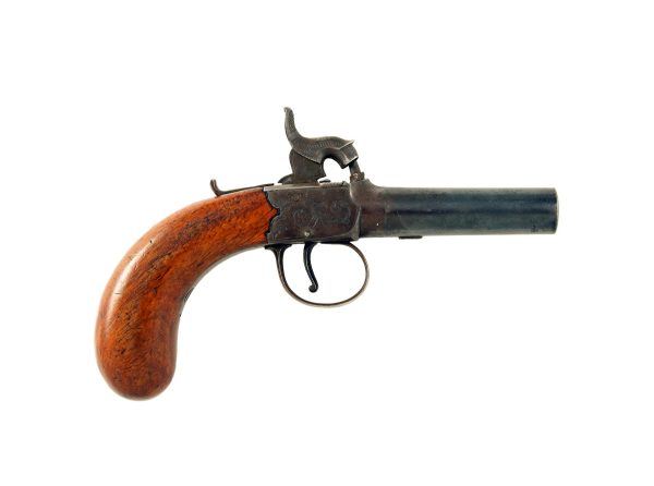 A Crisp Percussion Pocket Pistol by Lowe of Chester