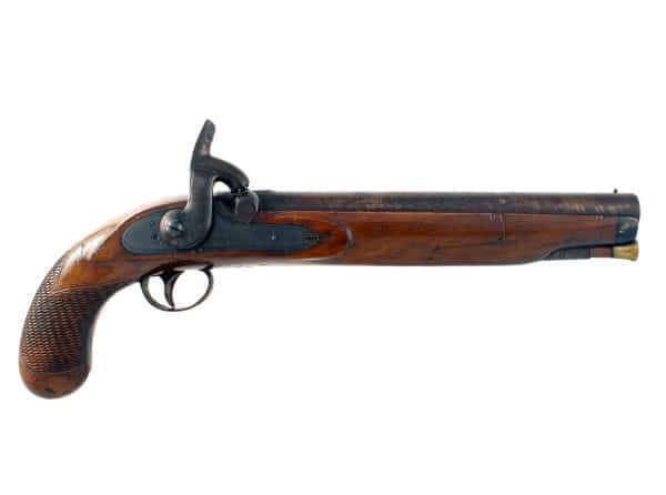 A Large Percussion Officers Pistol by Siddall of Chester.