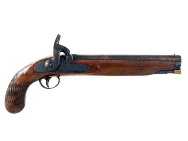 A Large Percussion Officers Pistol by Siddall of Chester.