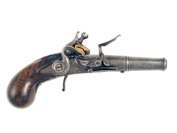An Early Queen Anne Pistol by Le Maire, London.